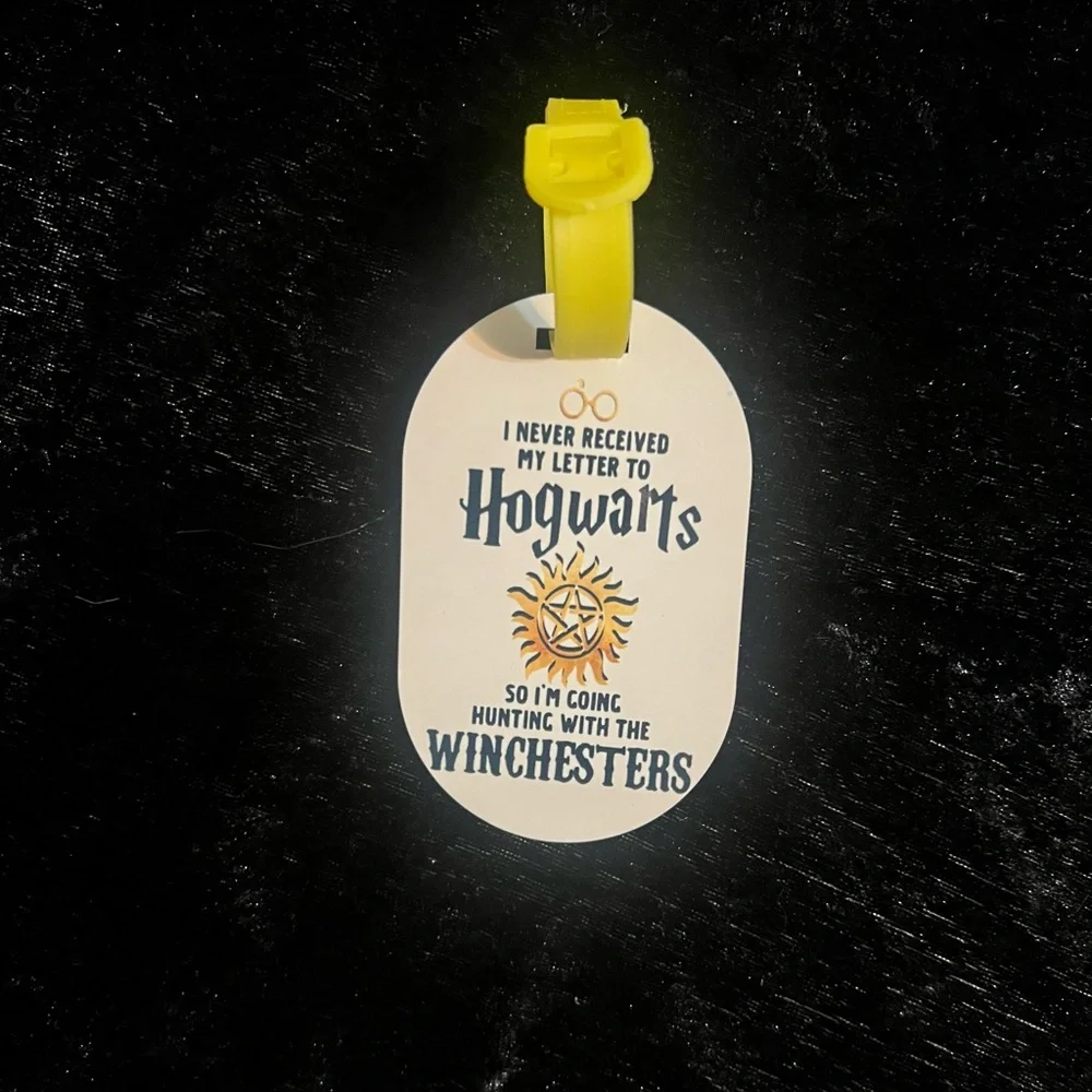 Supernatural Hogwarts - Custom Hardboard Luggage Tags – Personalize Your Travel!